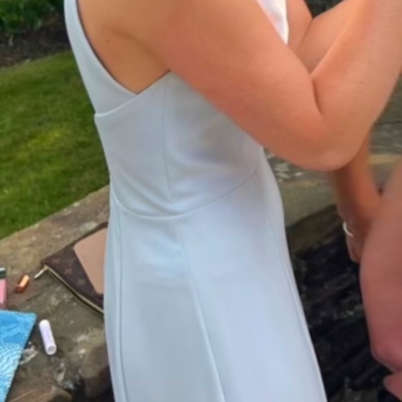 Light Blue Halter Long Dress - Picture 2 of 10